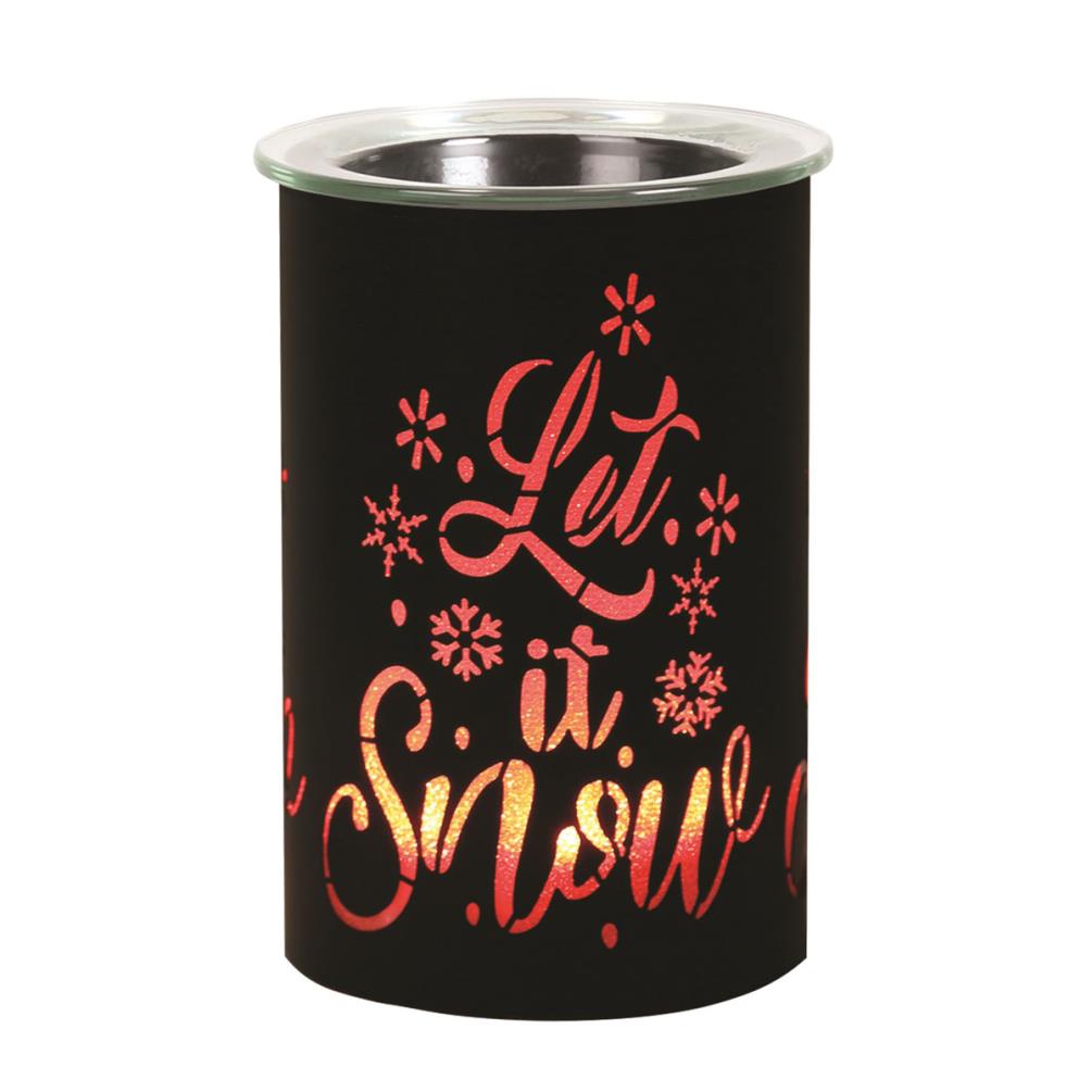 Aroma Black Let It Snow Colour Changing Electric Wax Melt Warmer Extra Image 1
